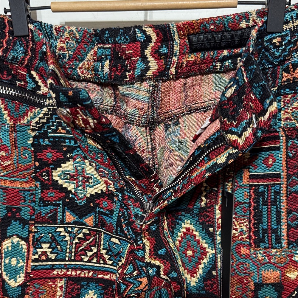 Vibrant Patterned Flare Pants NWT - image 9